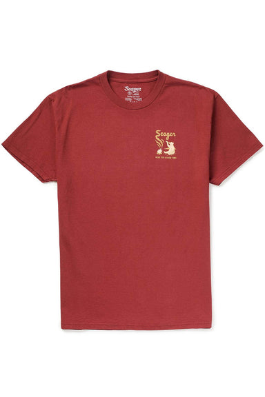 seager smokey tee roasted red front