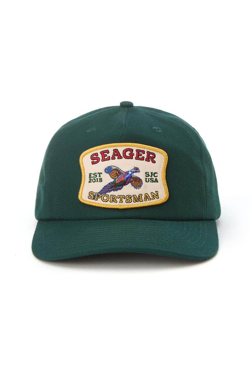 seager sportsman snapback green front