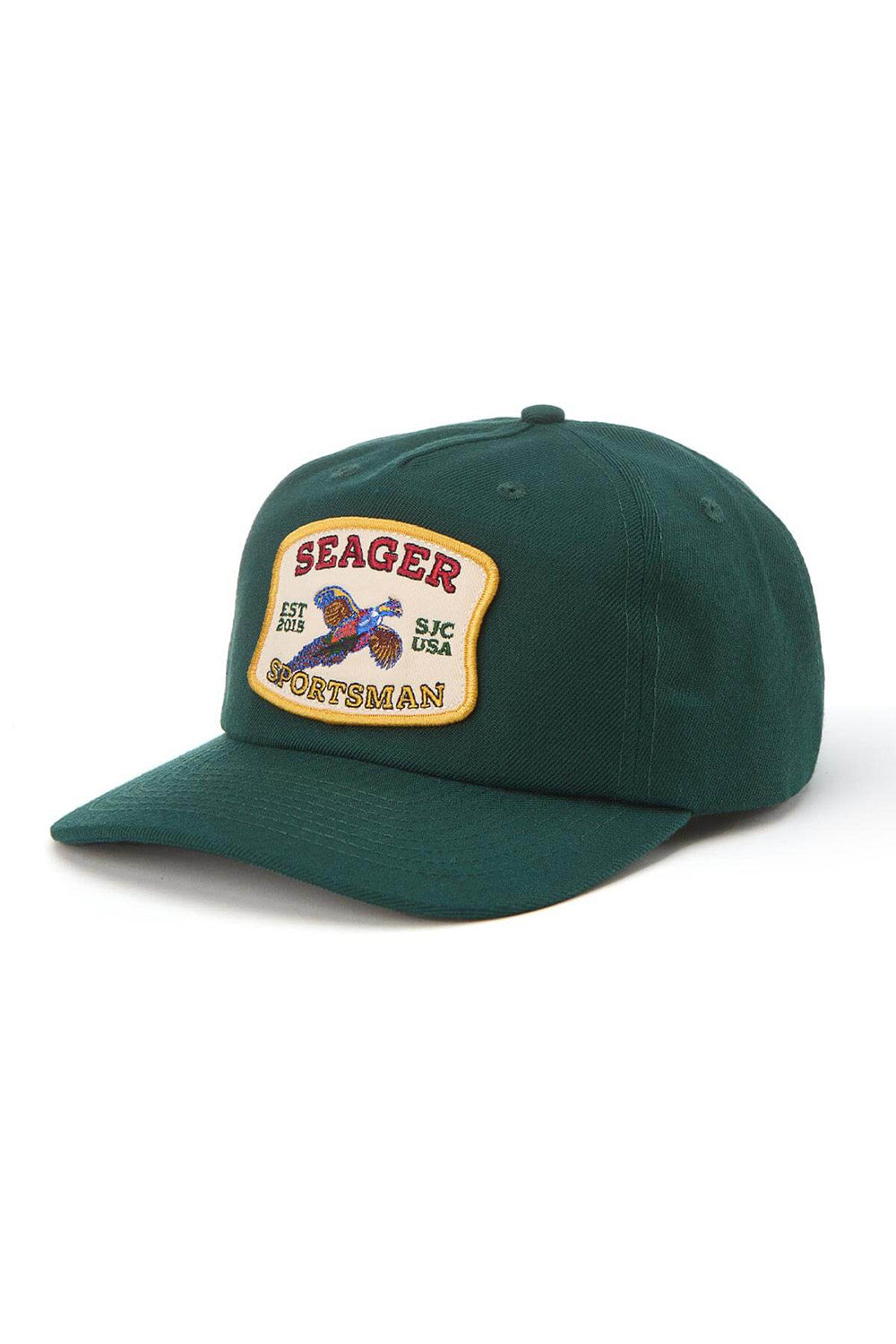 seager sportsman snapback green profile