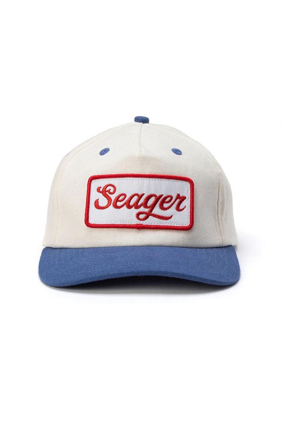 seager uncle bill snapback cream blue front