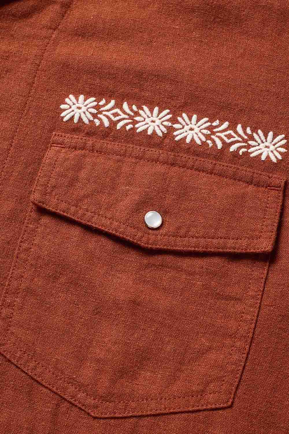 seager whippersnapper embroidered red clay detail