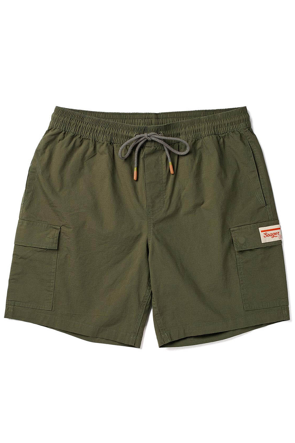 seager yuma cargo short olive flatlay