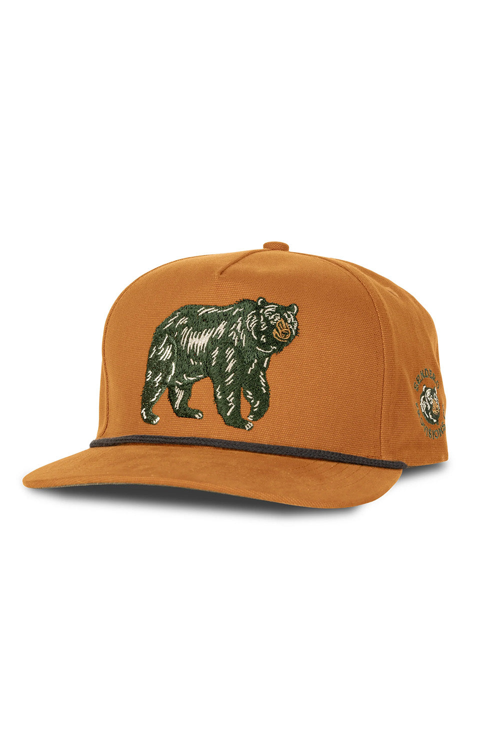 Sendero Bear Hat in Gold — Quarter view