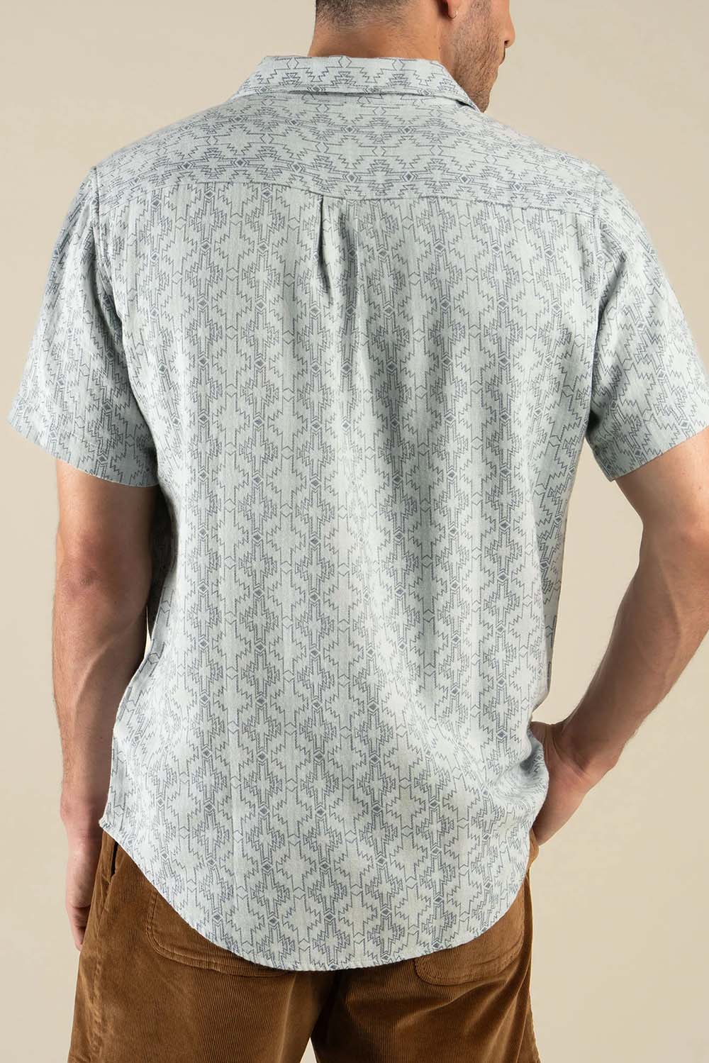 Sendero City Slicker Shirt in Arizola Chevron — back view