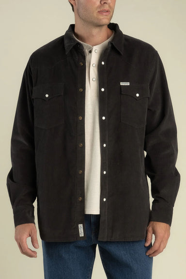 Sendero - Desperado Shacket - Charcoal - Model Front
