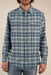 Sendero - Durango Flannel Stretch - Teal/Blue - Model Front