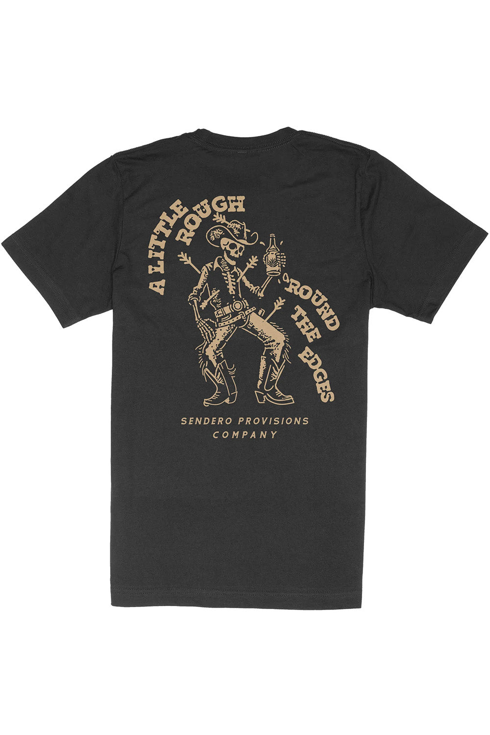 Sendero - Rough Go T-Shirt - Black - Flatlay Back