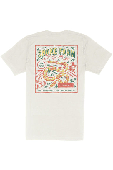 Sendero - Snake Farm T-Shirt - Vintage White - Flatlay Back