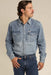 Sendero Wyatt Pearl Snap Shirt in Vintage Denim — Quarter view