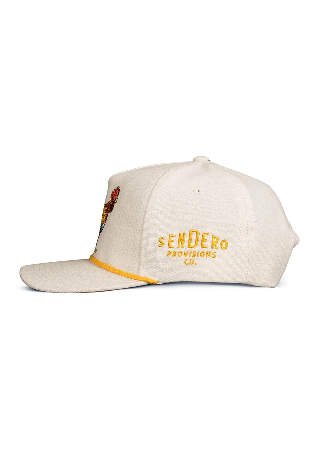 Sendero Yardbird Hat in White — Side view