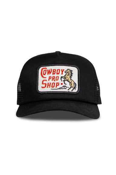sendero cowboy pro shop hat black front