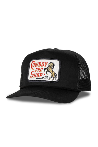 sendero cowboy pro shop hat black profile