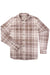 sendero durango flannel shirt tan brown flatlay