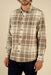 sendero durango flannel shirt tan brown front