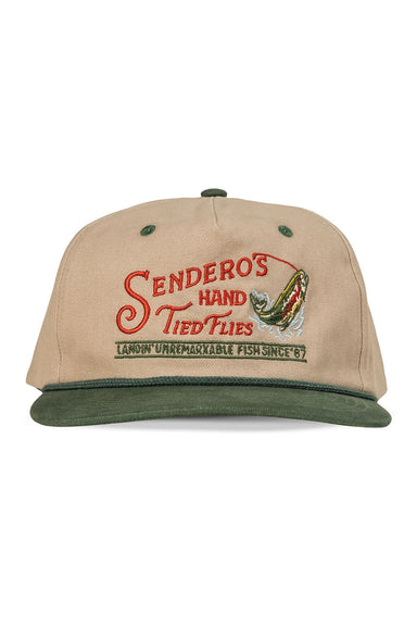 Sendero - Hand Tied Flies Hat - Gray - Front