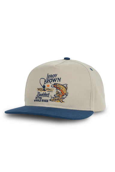 sendero leroy brown hat khaki navy profile