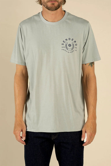 sendero no luck t-shirt big sky blue front
