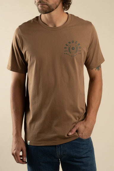 sendero no luck tshirt light brown front