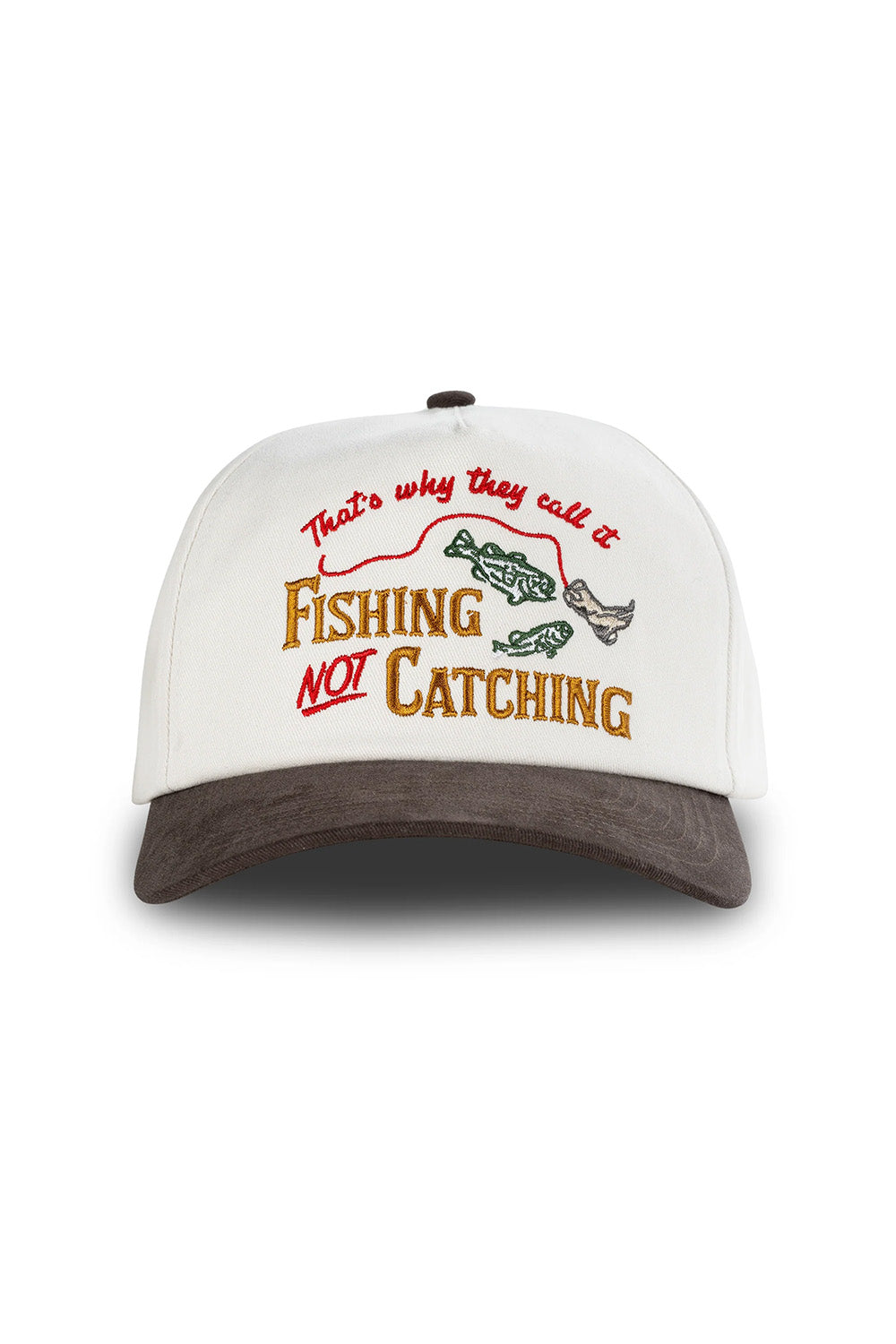 sendero not catching hat cream brown front
