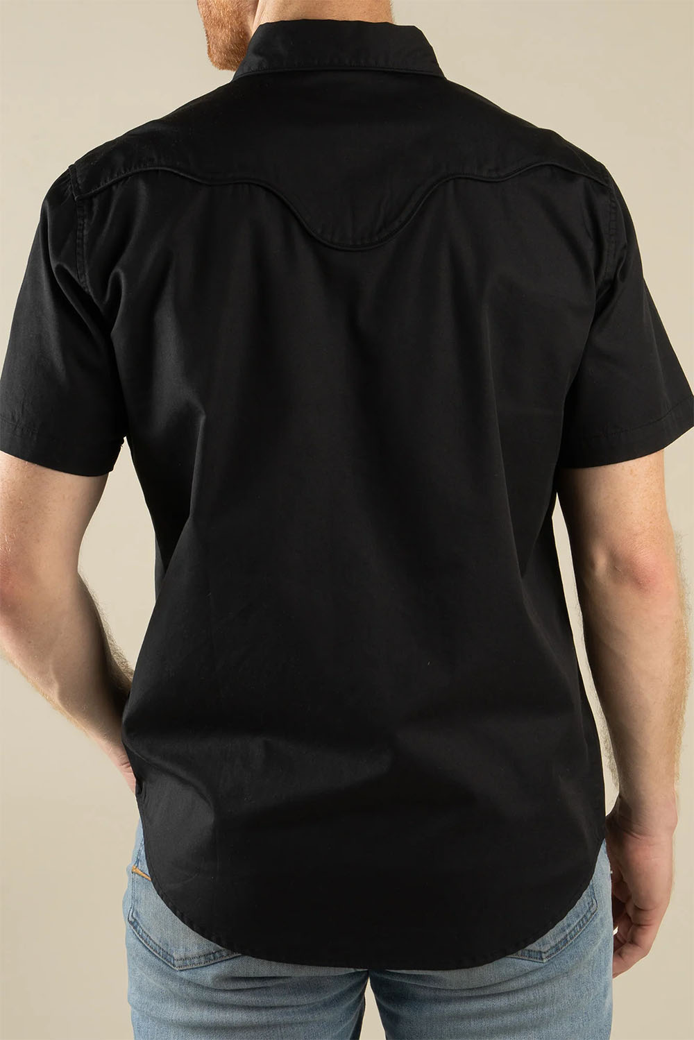 sendero prescott western shirt black back