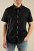 sendero prescott western shirt black front