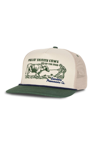 sendero skinny cows hat cream green profile