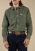 sendero wyatt pearl snap shirt faded olive front