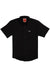 sendero wyatt pearl snap ss black front