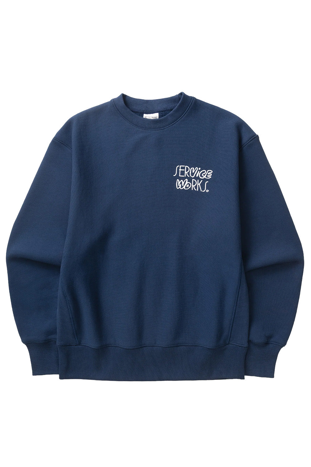 Service Works - Double Vision Crewneck - Navy - Flatlay Front