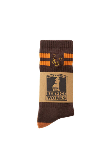 Service Works - Monogram Socks - Brown - Packaged