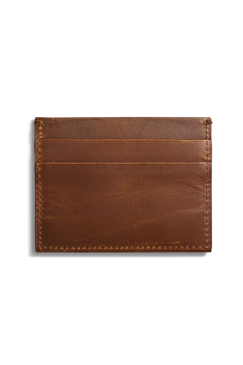 Shinola 5 Pocket Card Case in Navigator Medium Brown — Back view