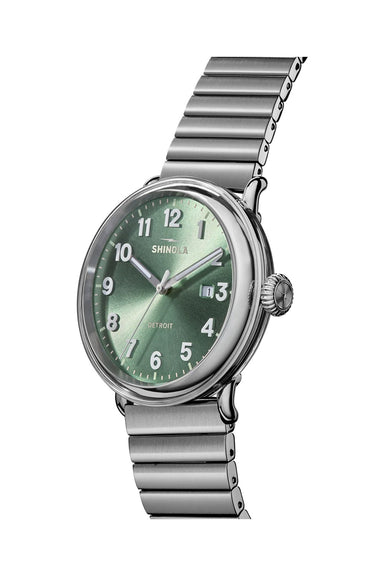Shinola - Detrola 3HD 41mm - Cypress Green - Profile