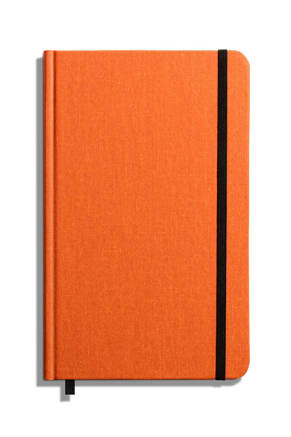 Shinola Medium Hard Ruled Journal in Bold Orange — Front view