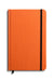 Shinola Medium Hard Ruled Journal in Bold Orange — Front view