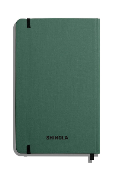 Shinola - Medium Hard Ruled Journal - Fern - Back