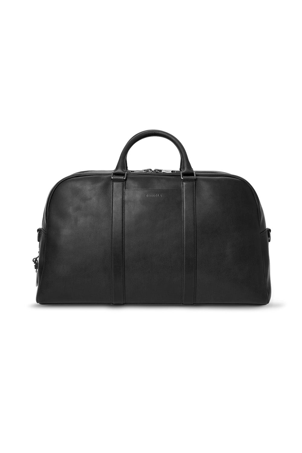 Shinola Runwell Duffle Navigator in Black — Front view