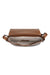 Shinola Runwell Messenger Navigator in Medium Brown — Interior view