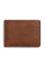 Shinola Slim Bifold Navigator in Medium Brown — Back view
