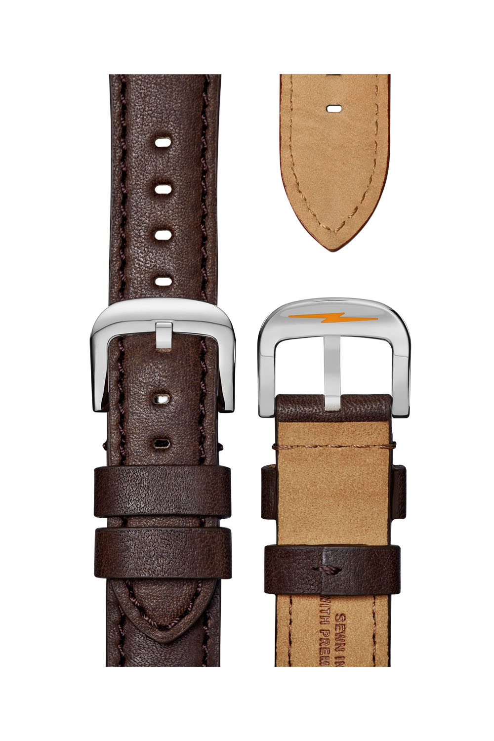 shinola canfield c56 43mm dark olive deep brown straps