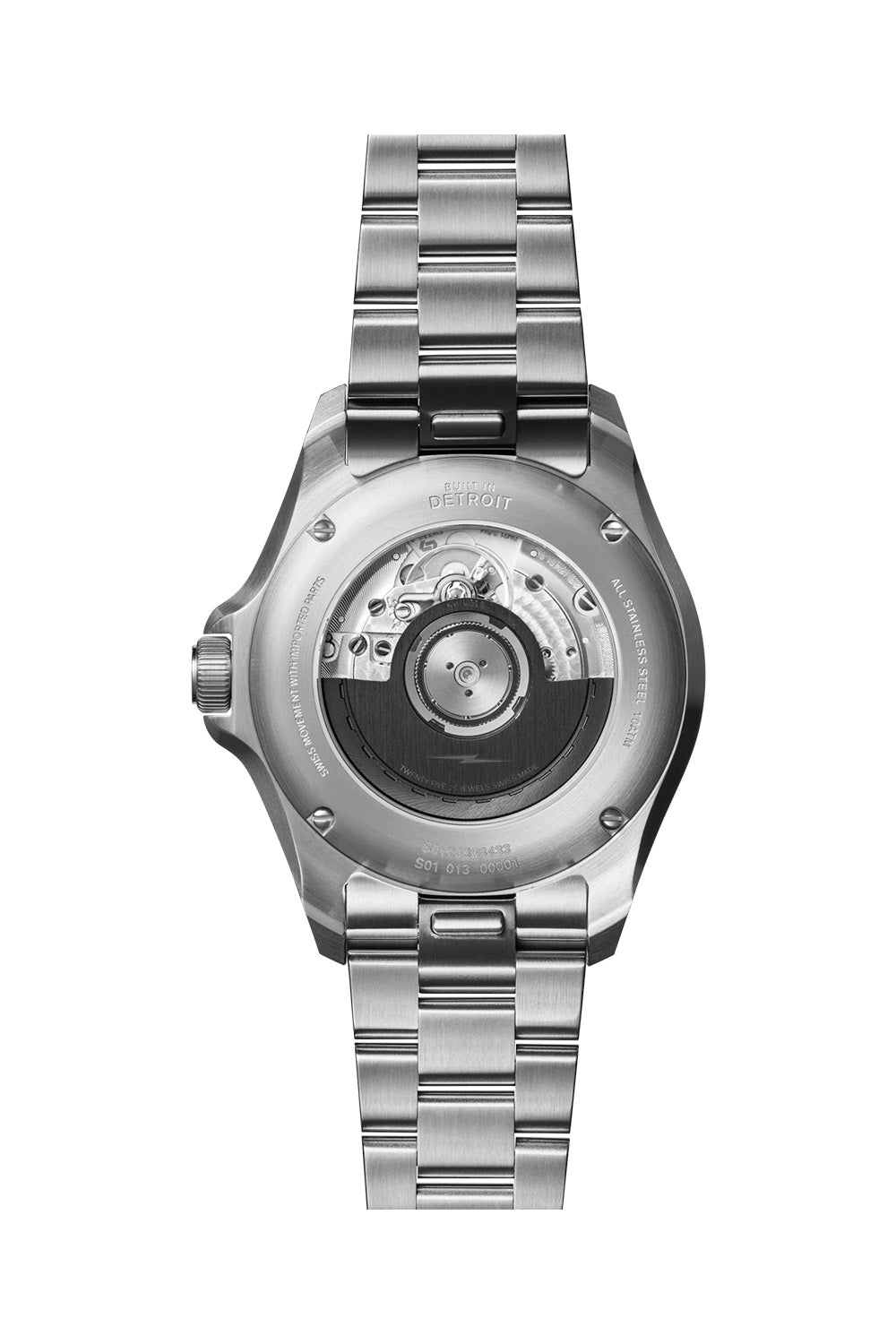 shinola monster gmt 40mm whiskey brown back plate