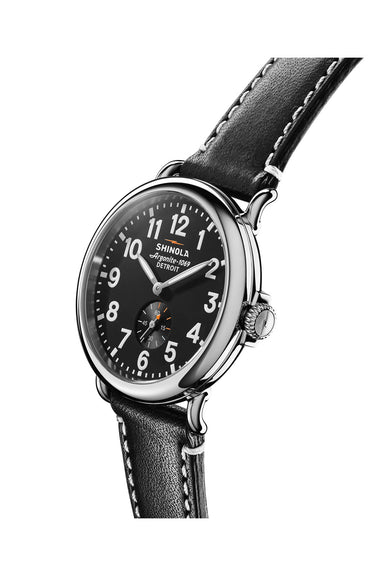 shinola runwell 41mm black black profile