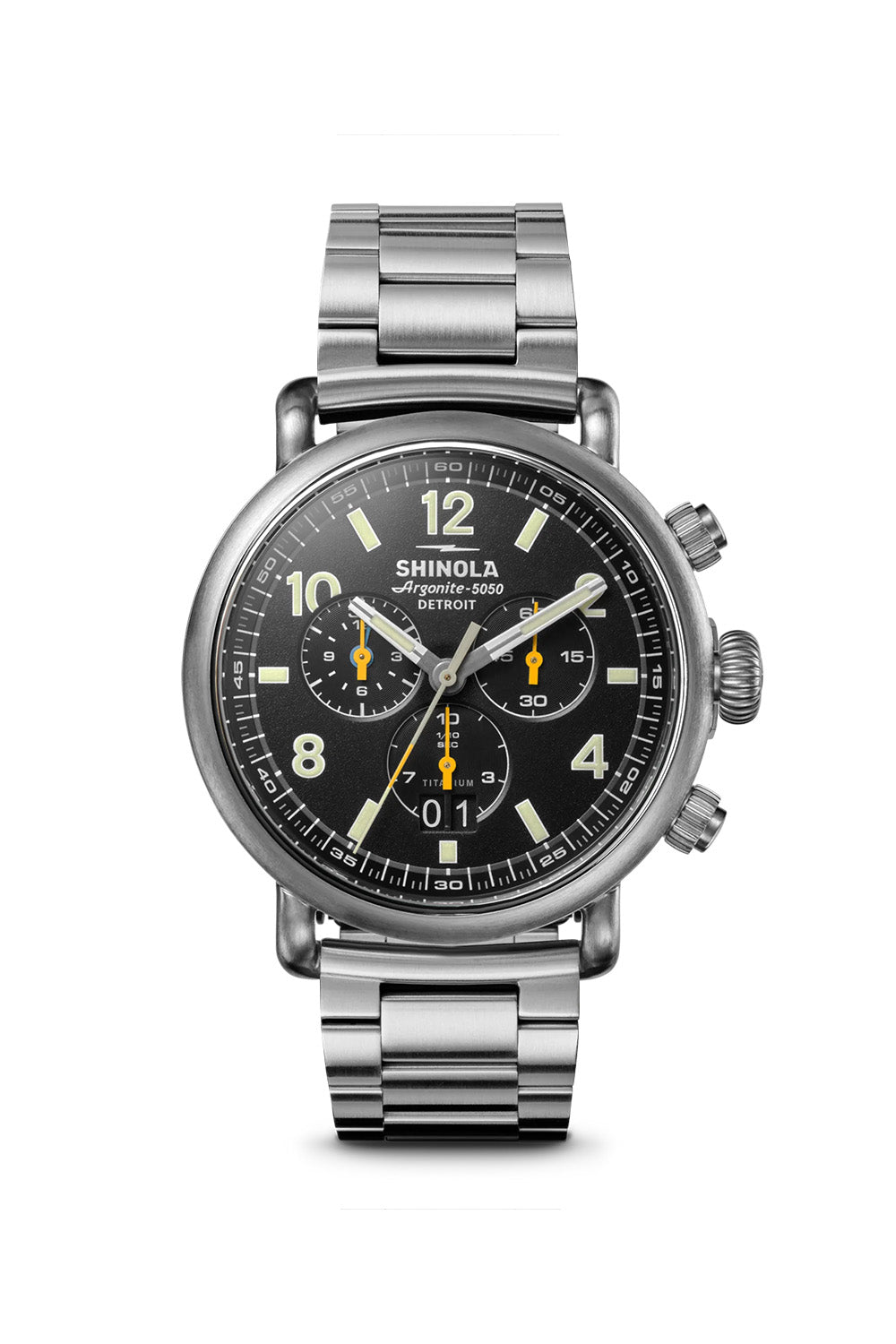 shinola runwell west wind 42mm black front 