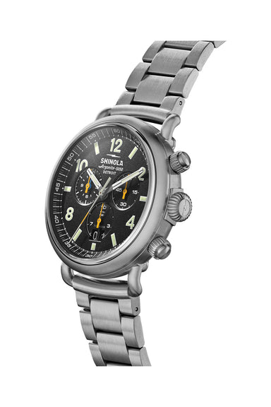 shinola runwell west wind 42mm black profile