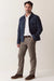 Marine Layer Saturday Houndstooth Chino in Dark Taupe — Lifestyle view