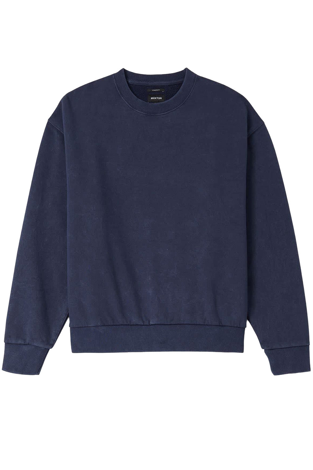 Brixton - Baseline Crew Fleece - Washed Navy Vintage Wash - Front