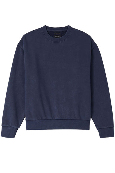 Brixton - Baseline Crew Fleece - Washed Navy Vintage Wash - Front