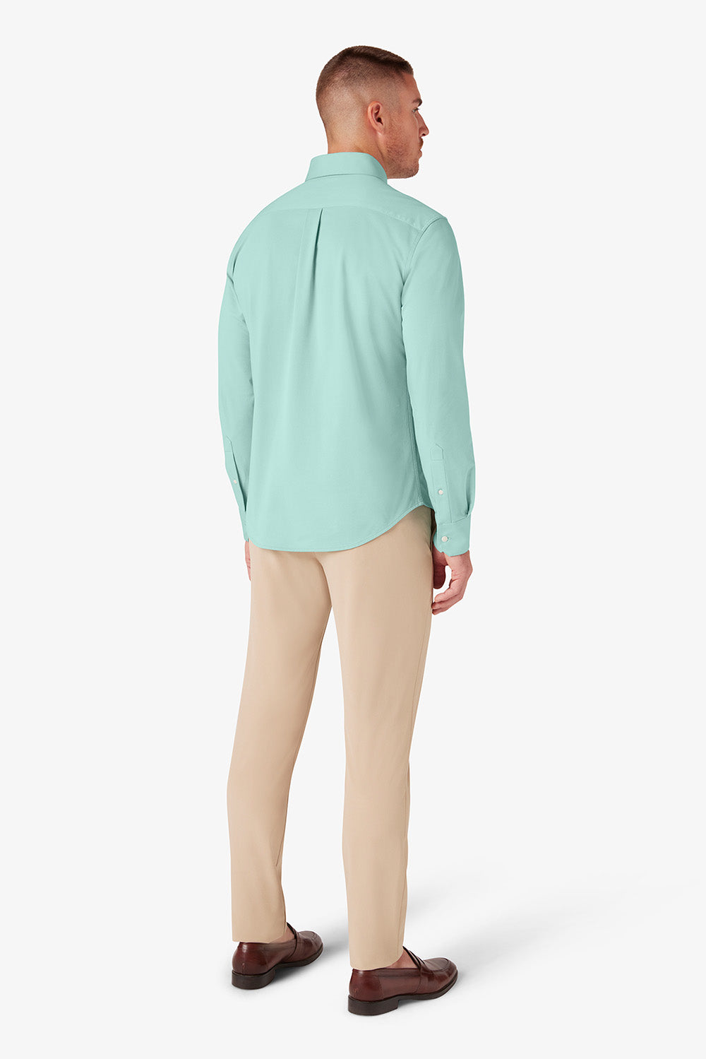 Mizzen + Main - Ellis Oxford - Nile Blue Solid - Back