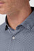Mizzen+Main Halyard Dress Shirt in Dark Slate Cover — Detail collar view
