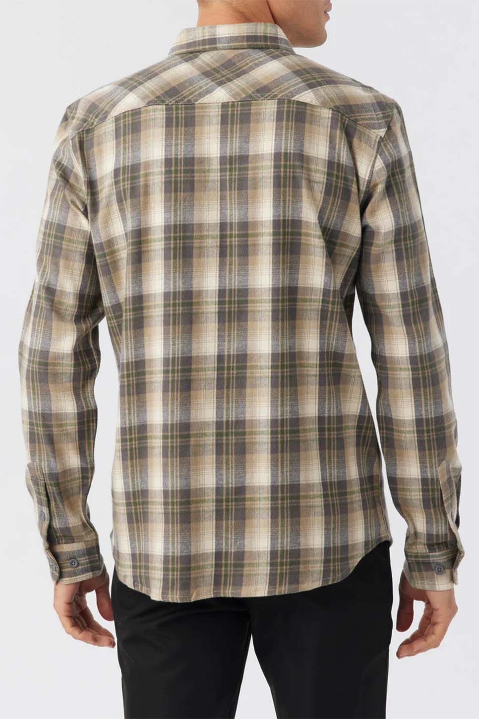 O'Neill - Redmond Stretch Flannel - Khaki - Back