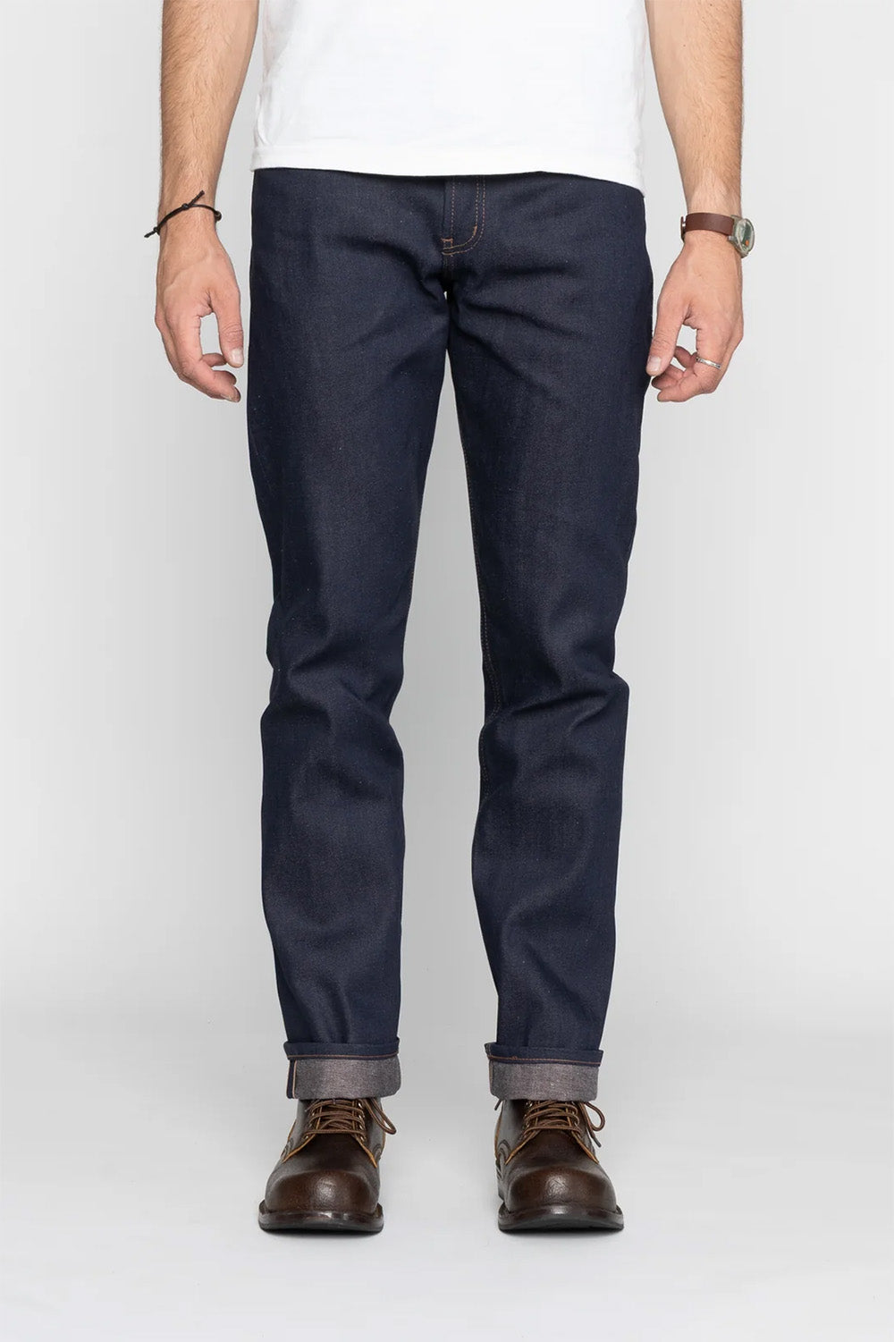 Naked & Famous - Weird Guy - Coffee Dye Selvedge - Front